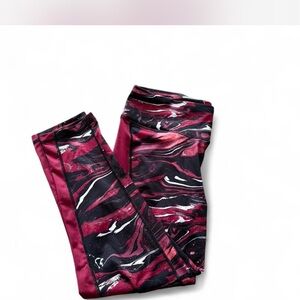 Stylish' Maroon and Black Leggings